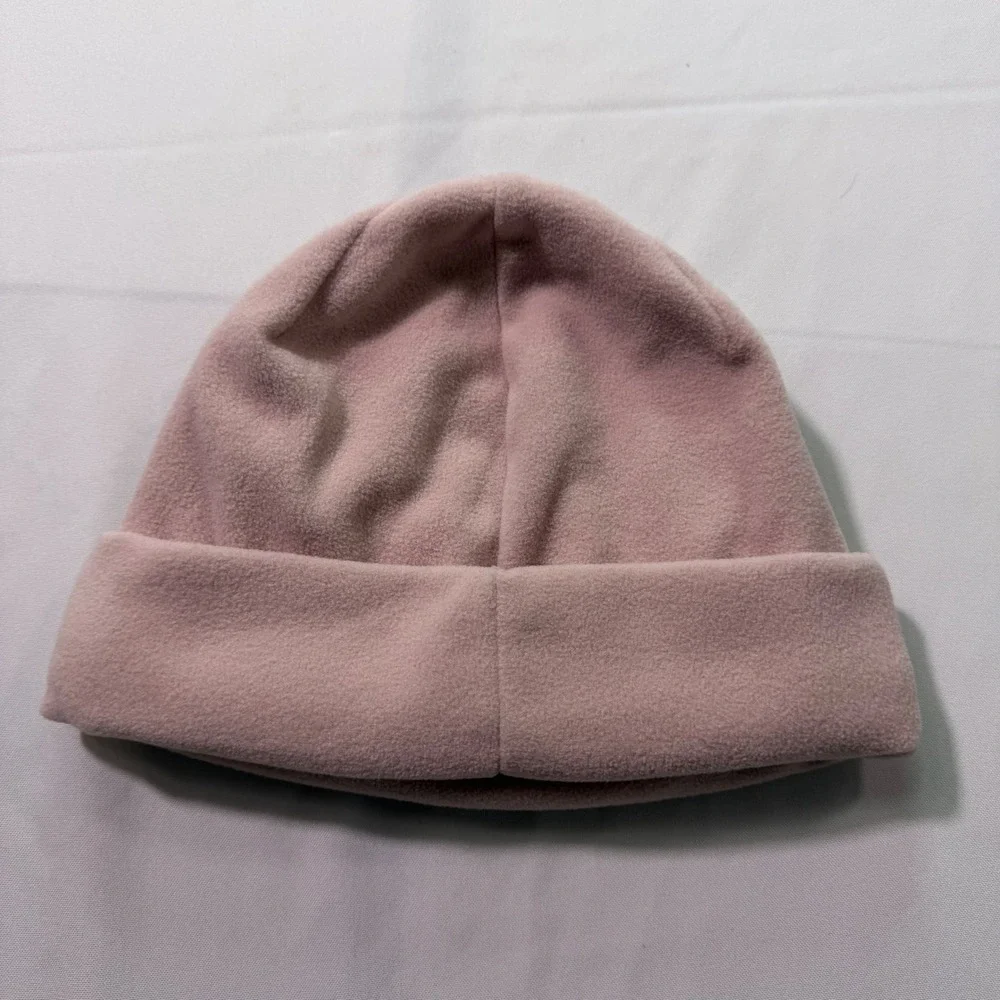 Columbia Youth L/XL Fleece Beanie Hat Bundle Pink and Black winter cozy